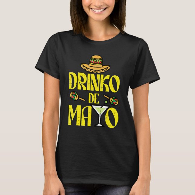 Camiseta Drinko De Mayo Funny Cinco De Mayo (Anverso)