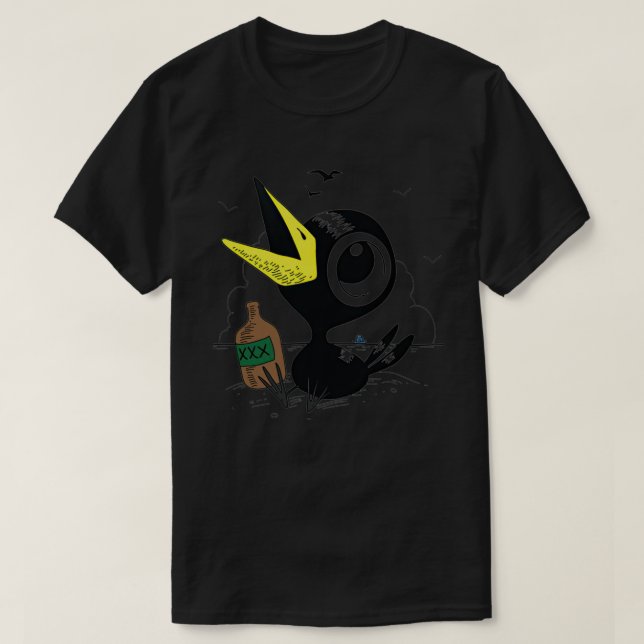 Camiseta Drinky Crow Dook Dook Mejor Tendencia Unisex Ha (Diseño del anverso)