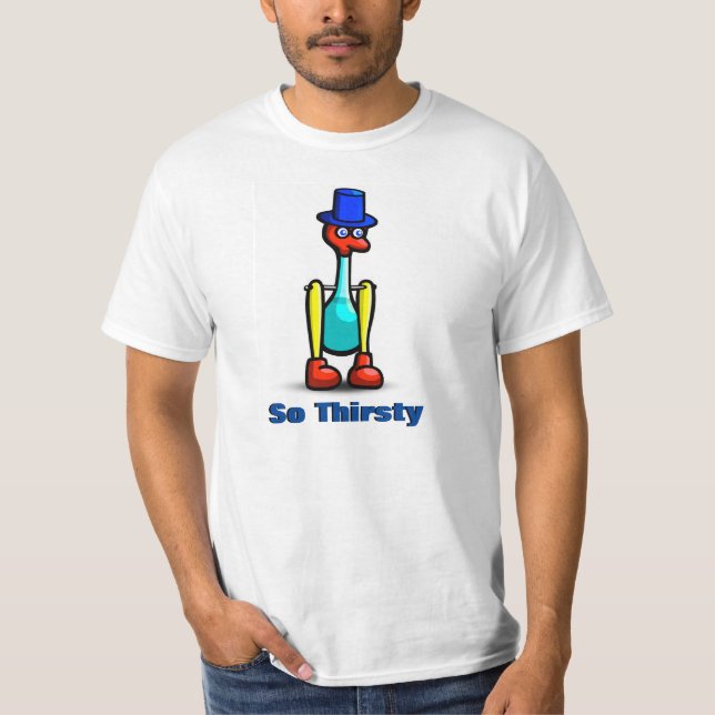 Camiseta Drinky-Pájaro infinitamente sediento delicioso T (Anverso)