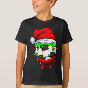 Camiseta Drip de fútbol de Navidad para niños Drip de helad