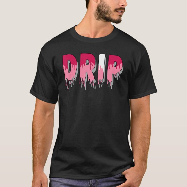 Camiseta Drip Dripping Coral Chalk 1s Matching (Anverso)