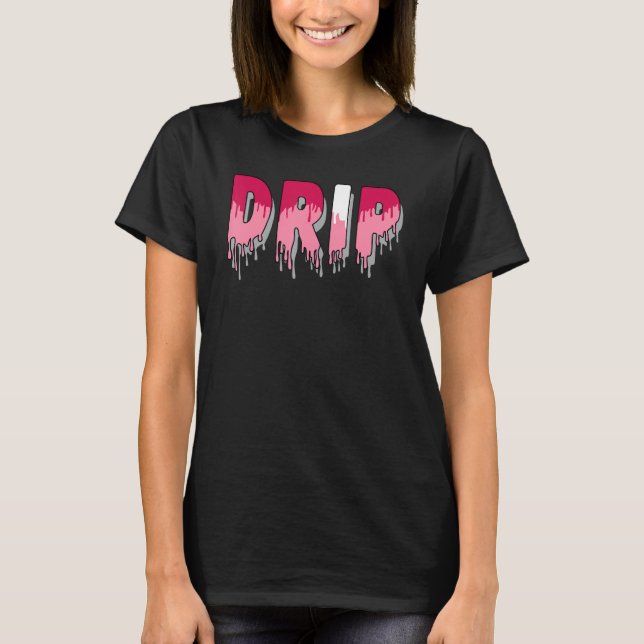Camiseta Drip Dripping Coral Chalk 1s Matching (Anverso)