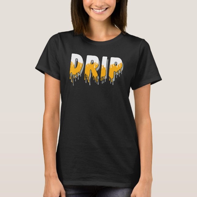 Camiseta Drip Dripping OG Yellow Toe 1s Matching (Anverso)