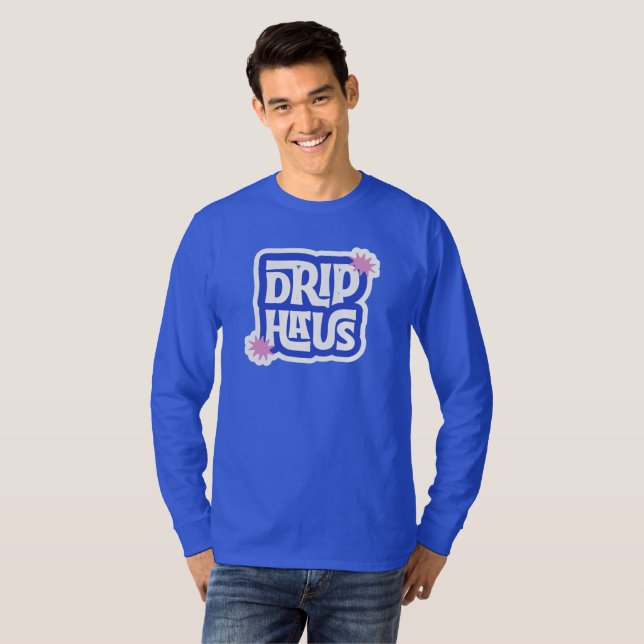Camiseta Drip Haus – Logotipo Retro Divertido (Anverso completo)