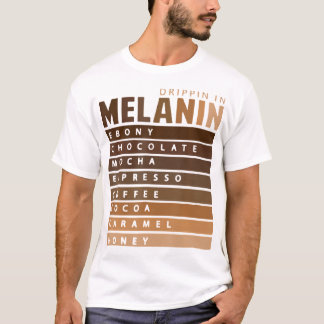 Camiseta Drippin En Melanin Reina Afroamericana Rey Bla