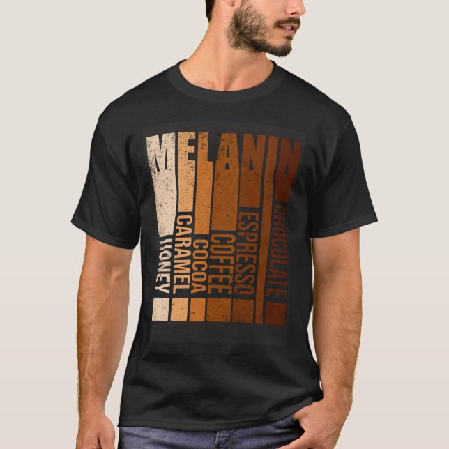 Camiseta Drippin Melanin Black History Month Black Men Wome (Anverso)