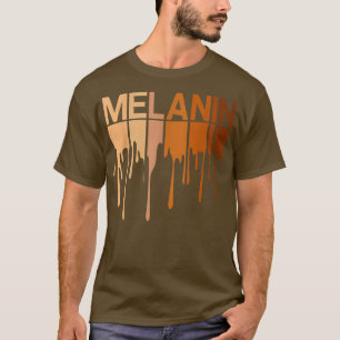 Camiseta Drippin Melanin Mujeres Orgullo de Historia Negra 