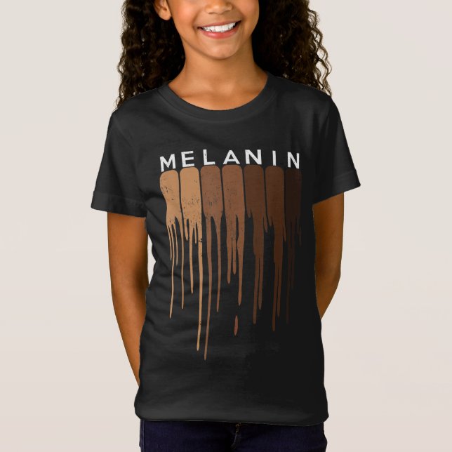 Camiseta Drippin Melanin Orgullo negro Historia divertida G (Anverso)