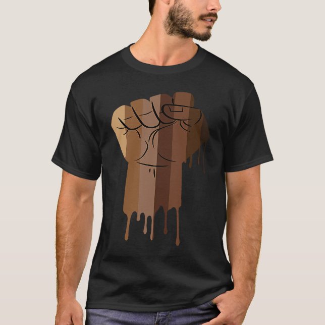 Camiseta Drippin Melanin Women Men Africa Black History Mon (Anverso)