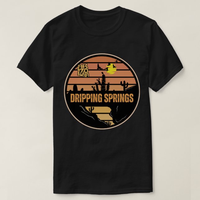Camiseta Dripping Springs, Arizona (Diseño del anverso)