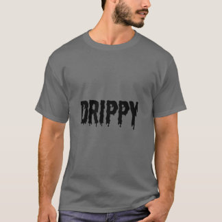 Camiseta Drippy Black Drippin Letters Streetwear