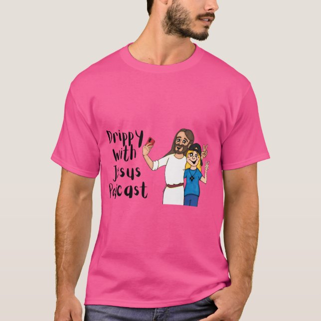 Camiseta Drippy con Podcast de Jesús (Anverso)