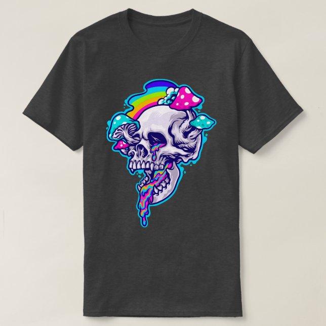 Camiseta Drippy Shroom Skull (Diseño del anverso)