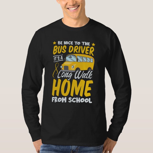 Camiseta Driver School  Passion Bus Humor Sarcastic Profess (Anverso)