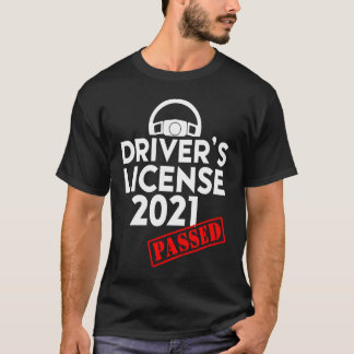 Camiseta Driving licence 2021 Existing  for beginners