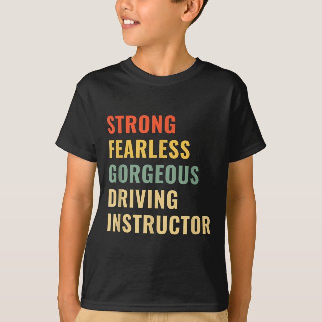 Camiseta Driving School Teacher Driving Instructor  (Anverso)