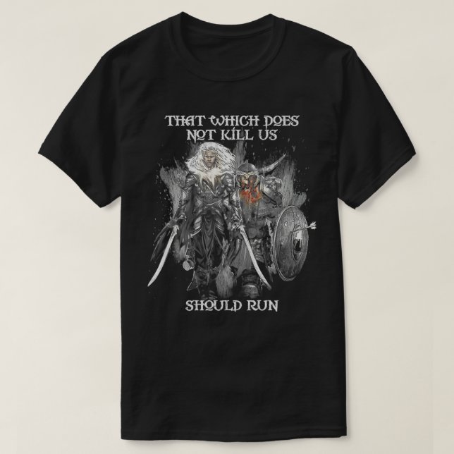 Camiseta Drizzt Do'Urden and Bruenor Battle Hammer Premium  (Diseño del anverso)