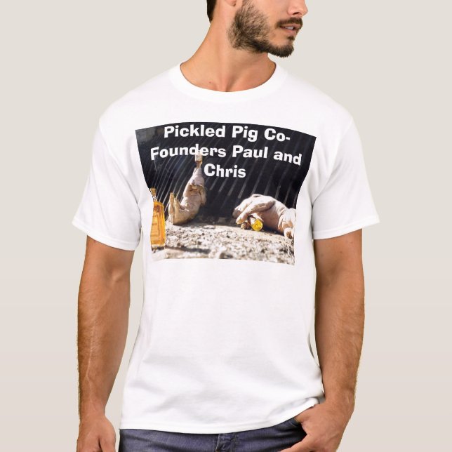 Camiseta DrkPigs, Co-Fundadores conservados en vinagre Paul (Anverso)