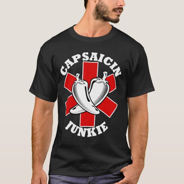 Camiseta Drogadicto de la capsicina (Anverso)