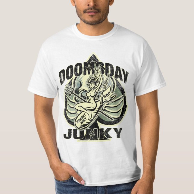 Camiseta Drogadicto del día del juicio final (Anverso)
