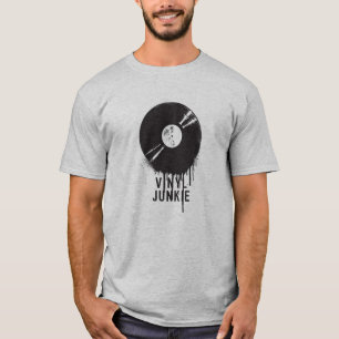 Camiseta Drogadicto del vinilo