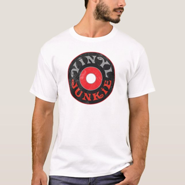 Camiseta Drogadicto del vinilo (Anverso)