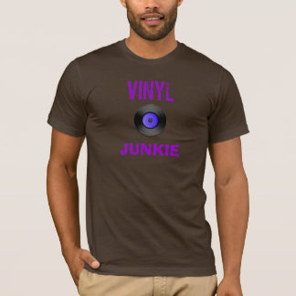 Camiseta Drogadicto del vinilo