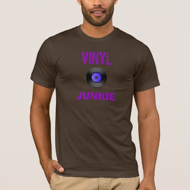 Camiseta Drogadicto del vinilo (Anverso)