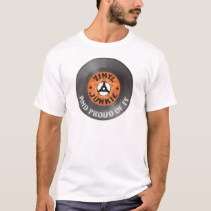 Camiseta Drogadicto del vinilo - y orgulloso de él