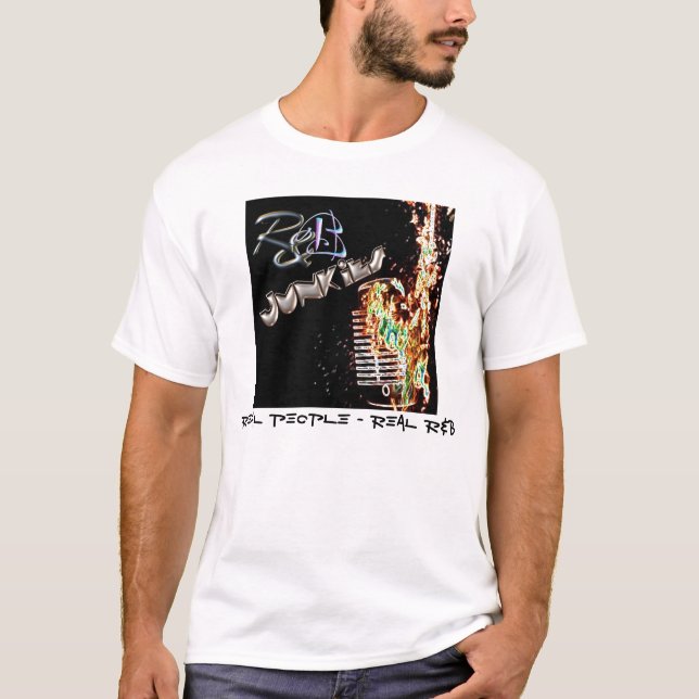 Camiseta Drogadictos T para hombre de R&B (Anverso)