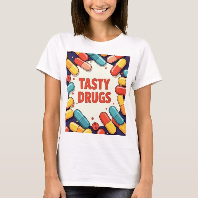 Camiseta Drogas Deliciosas (Anverso)