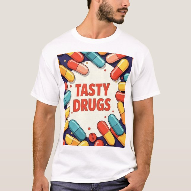 Camiseta Drogas Deliciosas  (Anverso)