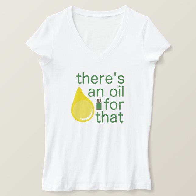 Camiseta Drogas doradas de aceite esencial (Anverso del diseño)