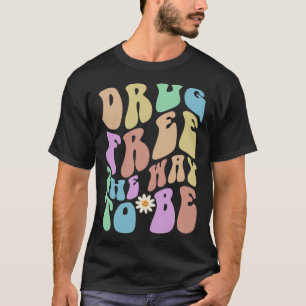 Camiseta DROGAS Groovy LIBERAN LA MANERA DE SER Red Rib Ret
