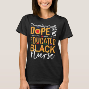 Camiseta Drogas Sin Disculpa Y Enfermera Negra Educada