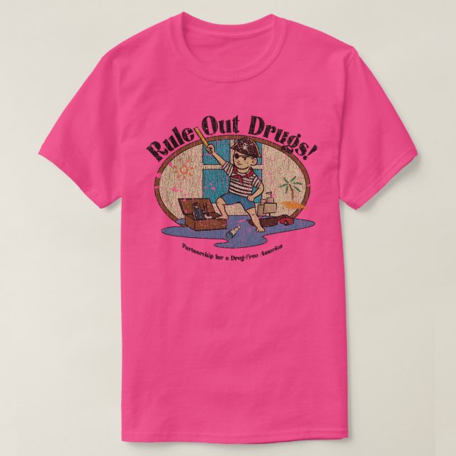 Camiseta Drogas sin salida 1986 (Diseño del anverso)