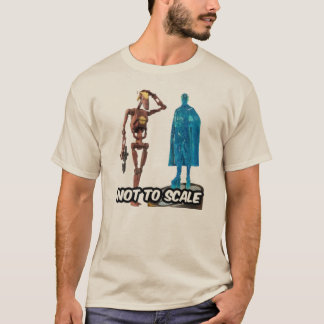 Camiseta Droid Rojo Oxidado y Figura Encapuchada Transparen