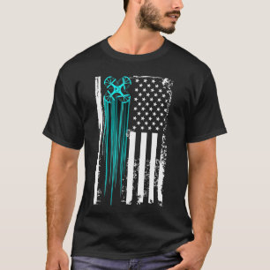 Camiseta Dron de la bandera de los Estados Unidos