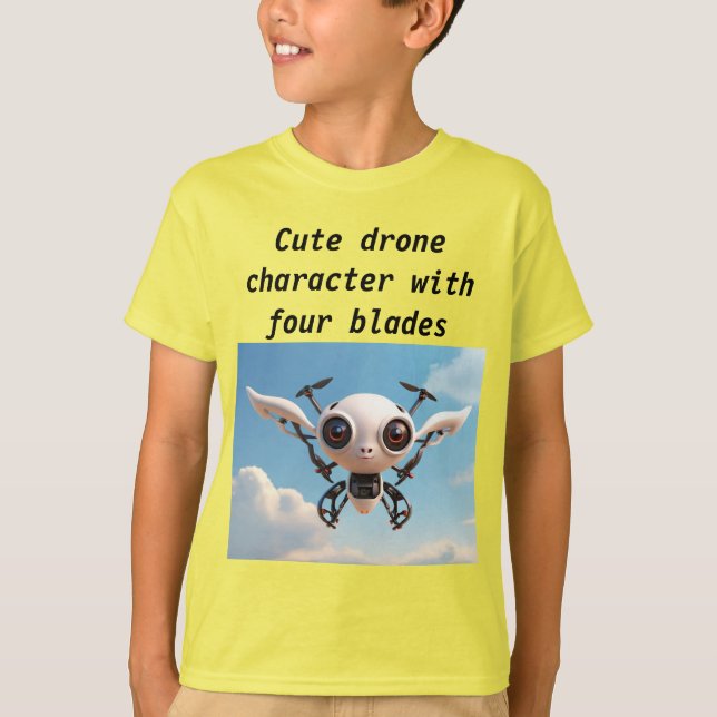 Camiseta Dron hacia el cielo: vuelo adorable (Anverso)