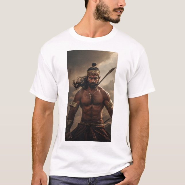 Camiseta Dronacharya: Gurú de Mahabharata (Anverso)