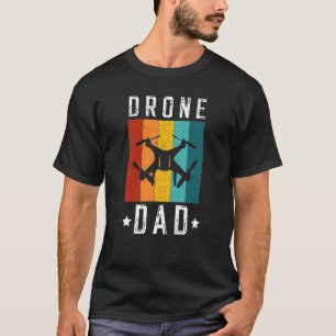 Camiseta Drone Dad Vintage Retro Para Los Tecnólogos De Los