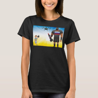 Camiseta Drone Negro Ucraniano