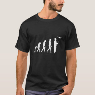 Camiseta Drone Pilot Flight Drone Drone Human Evolution