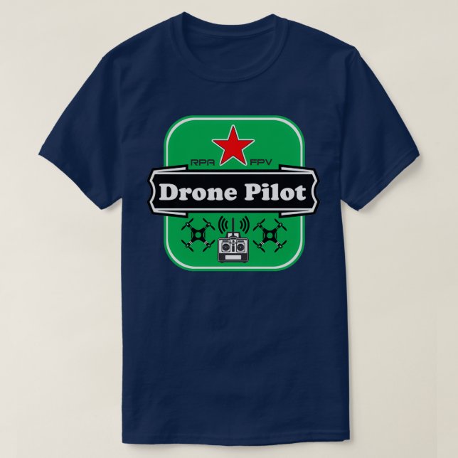 Camiseta Drone Pilot RPA FPV (Diseño del anverso)