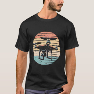 Camiseta Drone Quadcopter Drone Pilot Drone Volando Retro