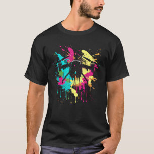 Camiseta Drone Splash Quadrocopter Piloto de Drone Retro Dr