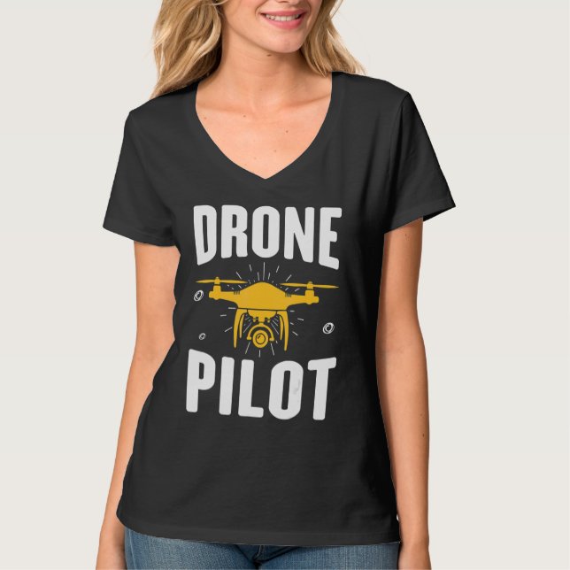 Camiseta Drone Test Pilot Quadcopter (Anverso)