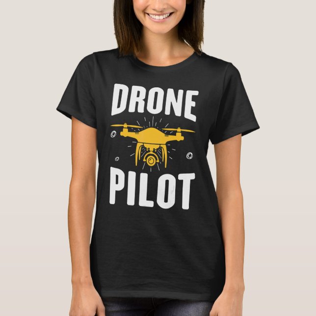 Camiseta Drone Test Pilot Quadcopter (Anverso)
