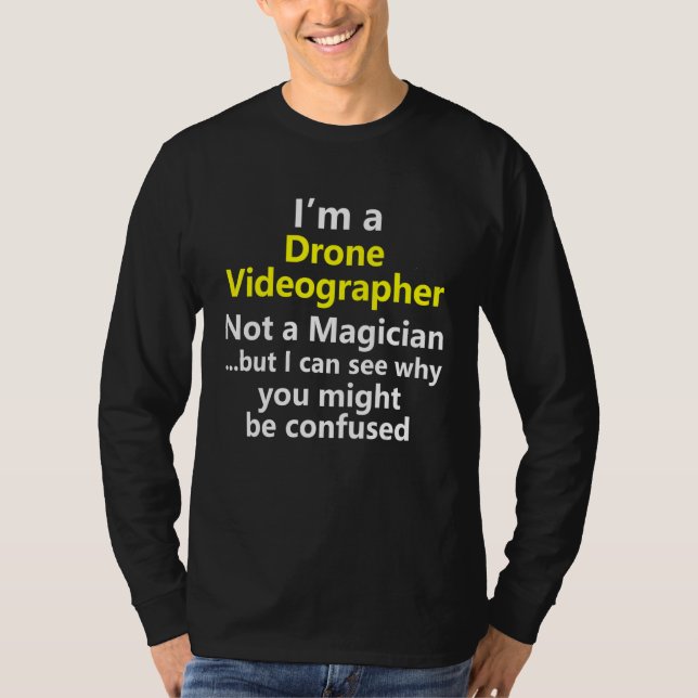 Camiseta Drone Videographer Videography Job Career Occupati (Anverso)