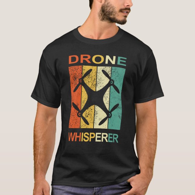 Camiseta Drone Whisperer Pilot Accessory for proud drone ra (Anverso)